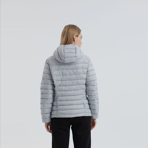 Parka Mujer Corta Gris Perla Fashion´s Park-2
