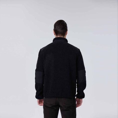 Polar Hombre Full Zipper Antelina Negro-2