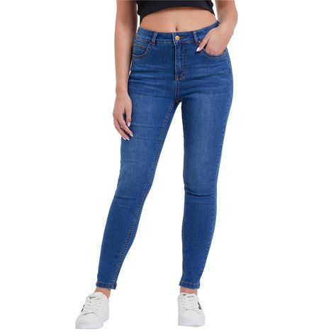 Jeans Super Skinny Estela Azul Mujer-0