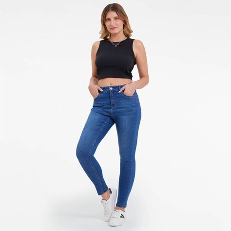Jeans Super Skinny Estela Azul Mujer-3