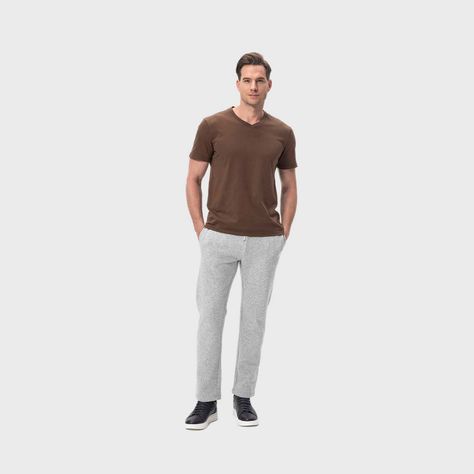 Pantalón Buzo Hombre Calce Recto Gris Fashion's Park-3