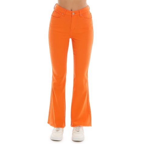 Jeans Mujer Flare Monse Naranjo Fashion's Park-0