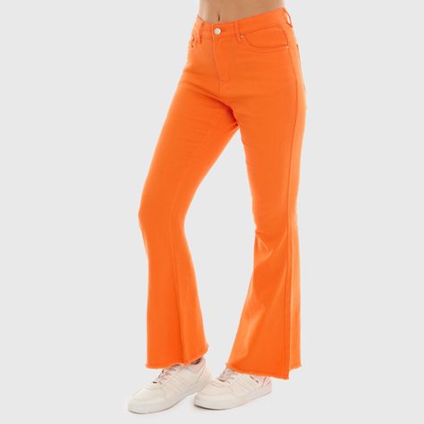 Jeans Mujer Flare Monse Naranjo Fashion's Park-1
