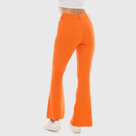 Jeans Mujer Flare Monse Naranjo Fashion's Park-2