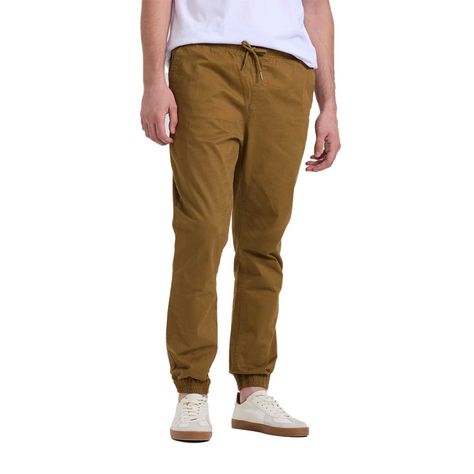 Pantalón Hombre Jogger Básico Beige Oscuro-0