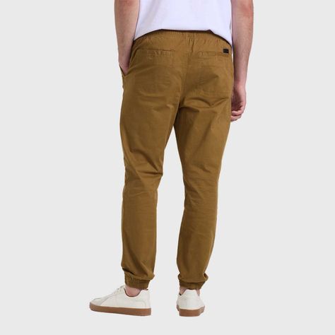 Pantalón Hombre Jogger Básico Beige Oscuro-2