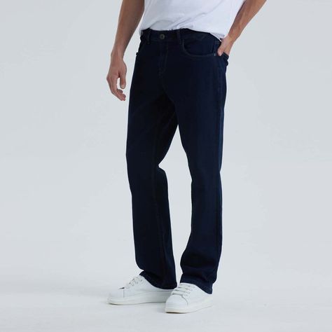 Jeans Straight 605 Azul Hombre-1