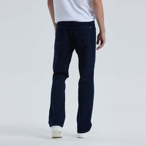 Jeans Straight 605 Azul Hombre-2