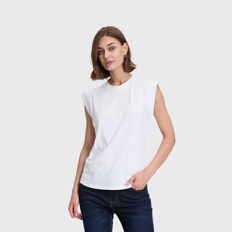 Polera Mujer Aplicación Satín Crudo Fashions Park-1