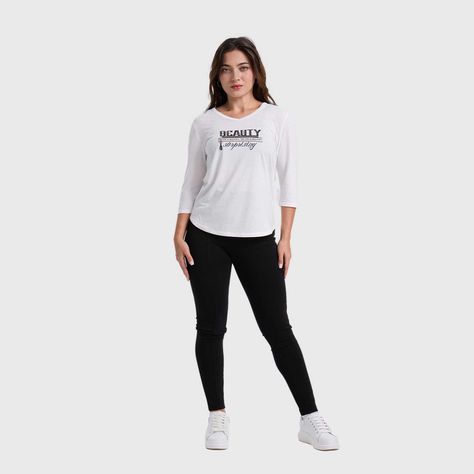 Polera Mujer Larga Aplicación Crudo Fashion´s Park-3