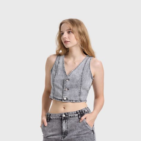 Polera Mujer Gillette Gris Claro Fashion's Park-1