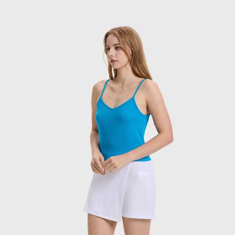 Polera Mujer Pabilo Crop Azul Claro Fashion's Park-1