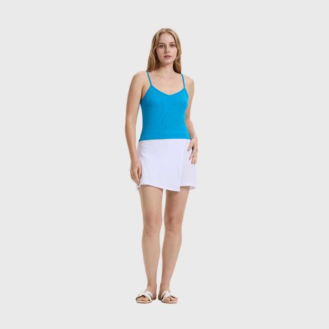 Polera Mujer Pabilo Crop Azul Claro Fashion's Park-3
