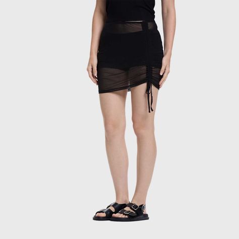 Falda Mujer Ajuste Lateral Negro Fashion's Park-1