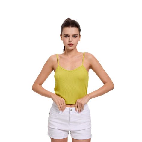 Polera Mujer Pabilo Crop Verde Pistacho Fashion's Park-0