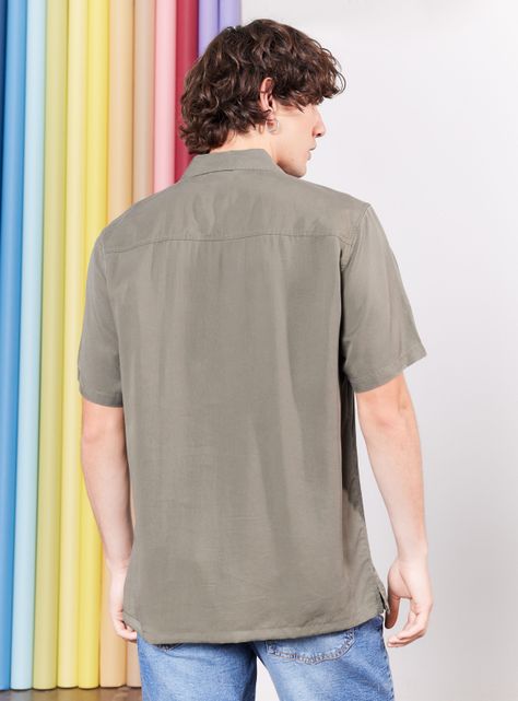 Camisa de Vestir Tencel-1