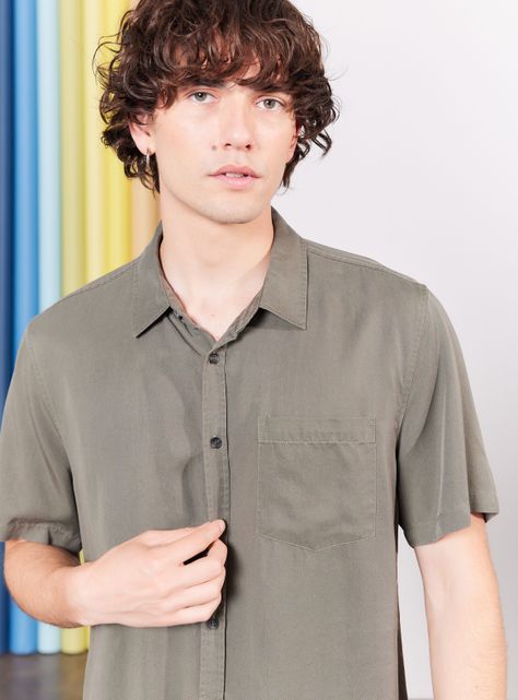 Camisa de Vestir Tencel-2