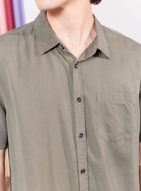 Camisa de Vestir Tencel-3