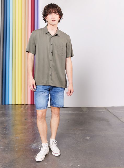 Camisa de Vestir Tencel-4