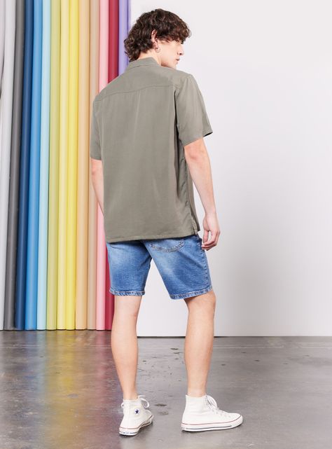 Camisa de Vestir Tencel-5