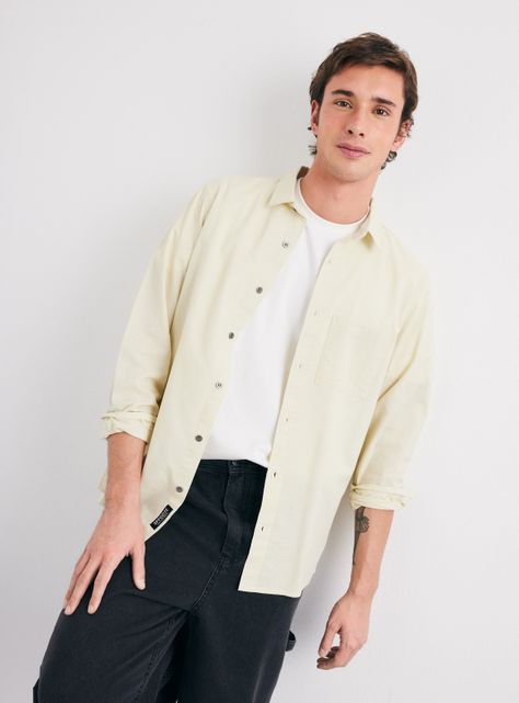 Camisa de Vestir Bolsillo-0