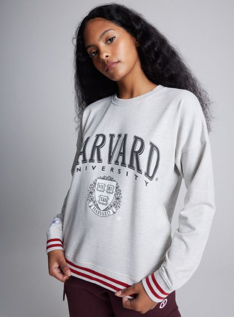 Polerón Manga Larga Hoodie Name And Logo Harvard-0