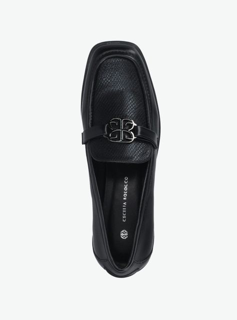 Mocasín Efecto Cuero con Hebilla Mujer-3