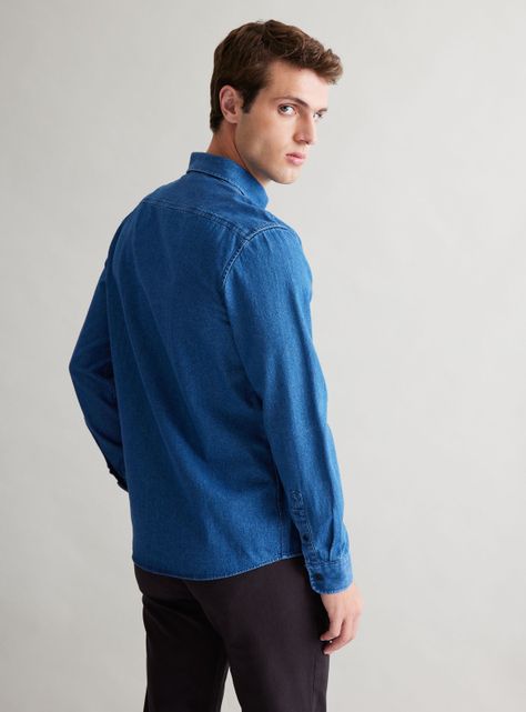 Camisa Manga Larga Denim-1