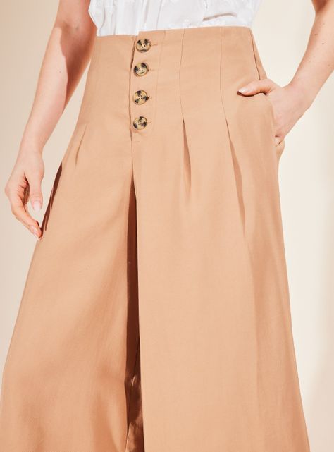 Pantalón Crop con Pinzas-2