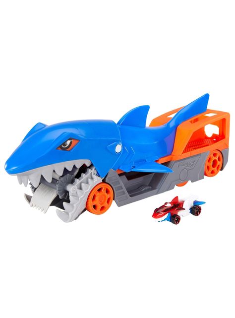Auto Hot Wheels City Remolque Tiburón-0