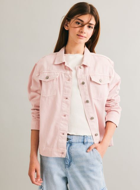 Chaqueta Twill Abotonada-0
