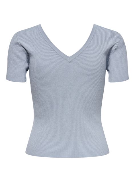 Polera Manga Corta Cuello V-1
