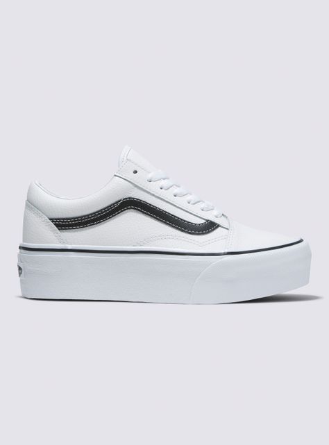 Zapatilla Urbana White Old Skool Stack Plataforma-0