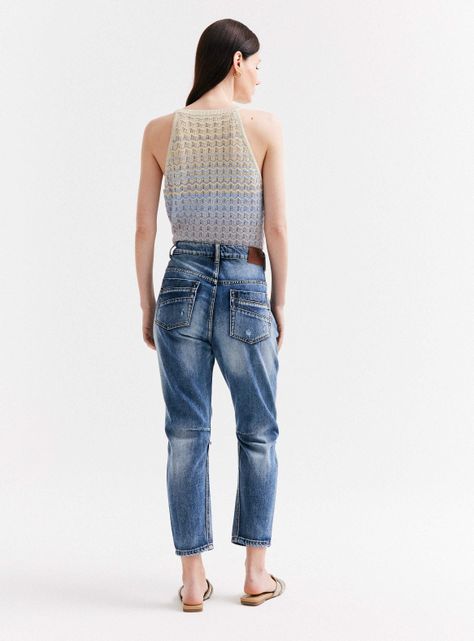 Jeans Carrot con Roturas-5