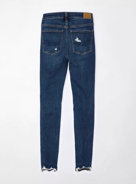 Jeans Ae NeT Level Jegging Cintura Alta con Parches-4