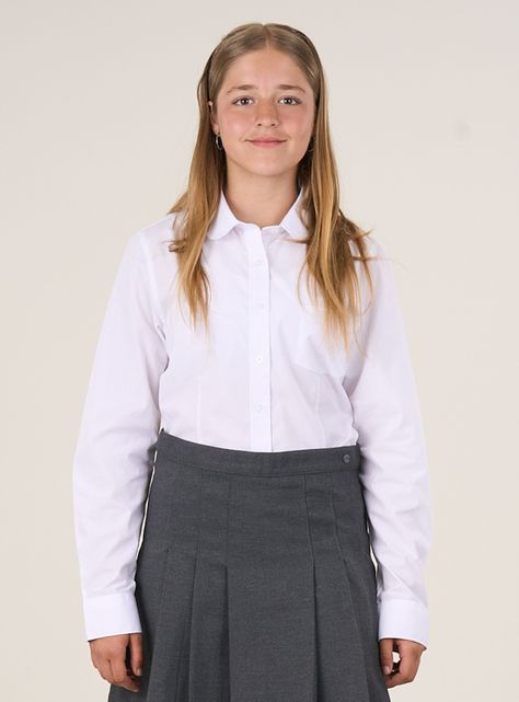 Falda Niña Gris Escolar-0