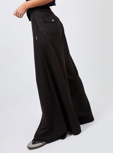 Pantalón Candelaria Tiro Medio Lino-2