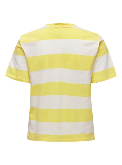 Polera a Rayas Print LA Amarillo-1