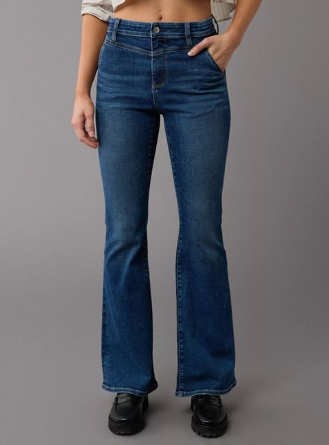 Jeans Ae High Rise Flare-0