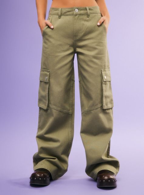 Jeans Bolsillos Cargo Color-0