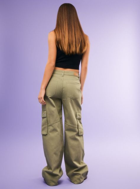 Jeans Bolsillos Cargo Color-5