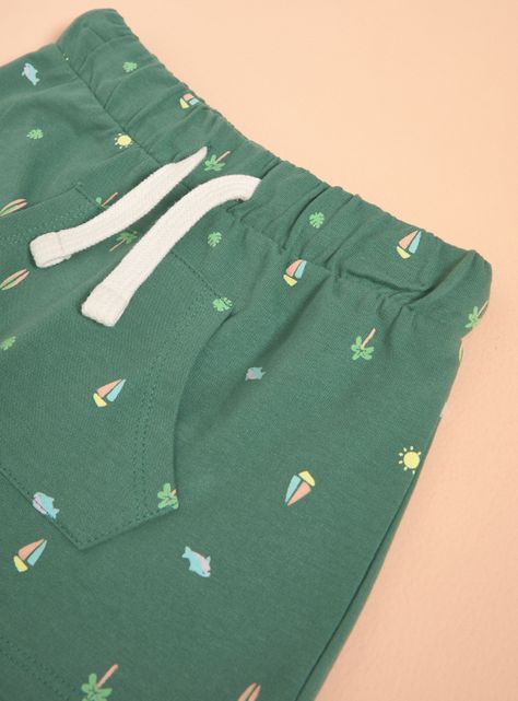 Short con Estampado y Bolsillo Delantero-2