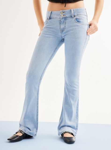 Jeans Fit Boot Cut Tiro Bajo-0