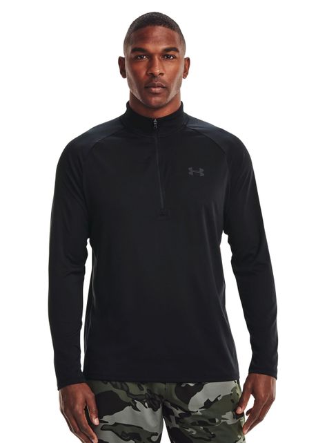Polera Under ArmourTech 2.0 Zip Hombre Negro-0