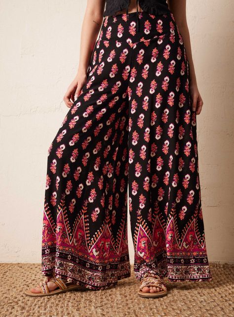 Pantalón Flare con Pretina Elasticada-0