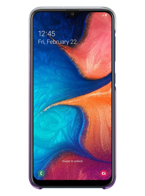 Carcasa Samsung Gradation para Galaxy A20 Violeta-2