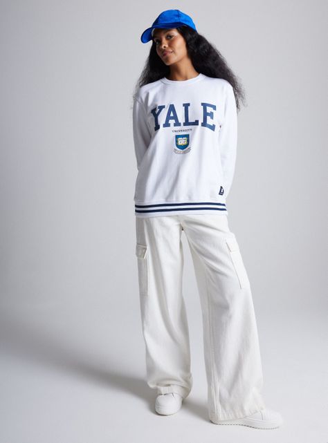 Polerón con Escudo Estilo Preppy Yale Manga Larga-3