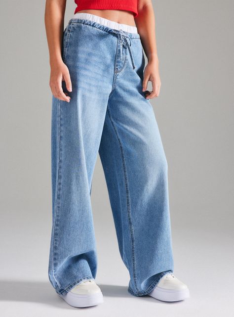 Jeans con Pretina Falsa-0