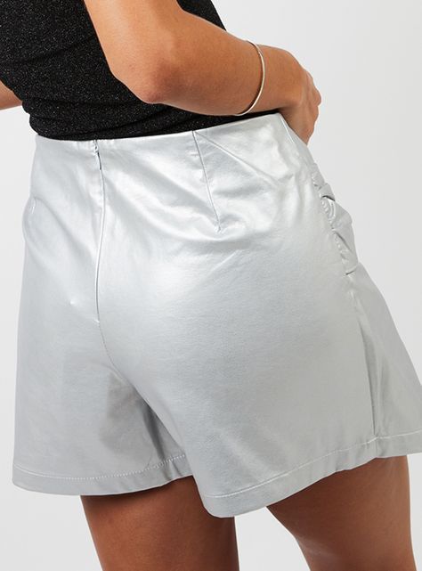 Short Falda Lis Efecto Cuero-1