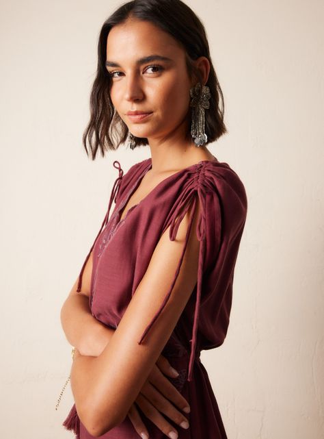 Vestido Enterito con Bordados al Tono-2